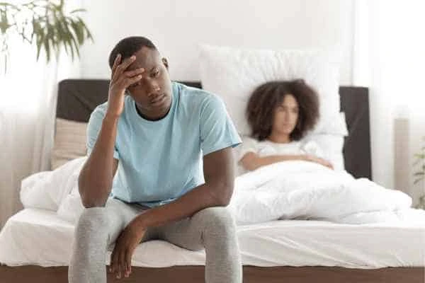 Man upset about ED symptoms Wilmslow