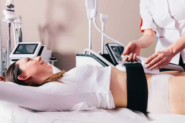 woman having body sculpting to help improve her body image and her mental health Wilmslow